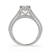 Martina Oval Cut Pave Engagement Ring Setting - Nivetta